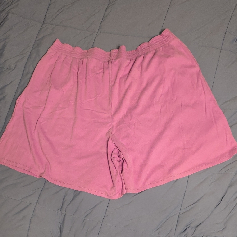 Woman Within Soft Pink Athletic Shorts - Picture 6 of 6